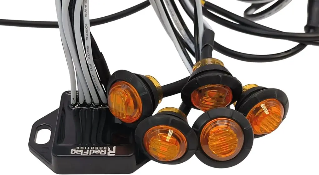 [860012195923] 5 LED Turn Signal Sequencer Kit - 3/4" Bullet Lights (Amber)